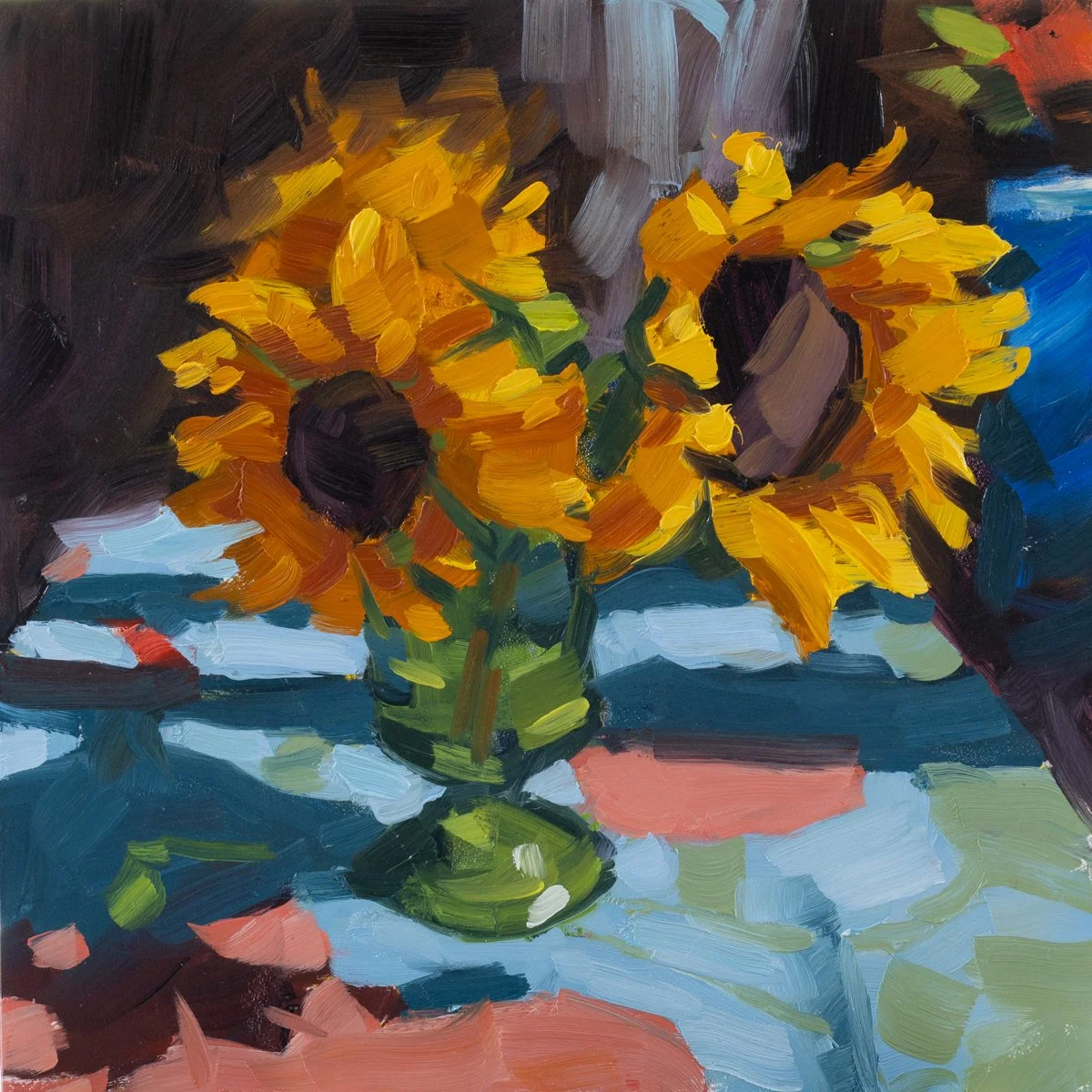 Too Bright to Behave  - Original Oil Painting