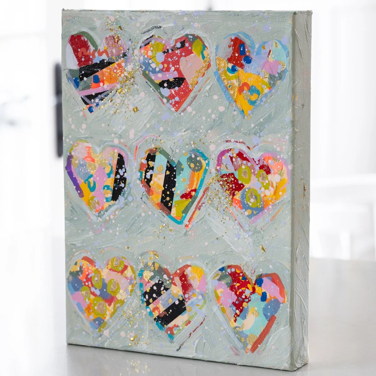 More Love No. 3 - Original Acrylic Mixed Media Painting
