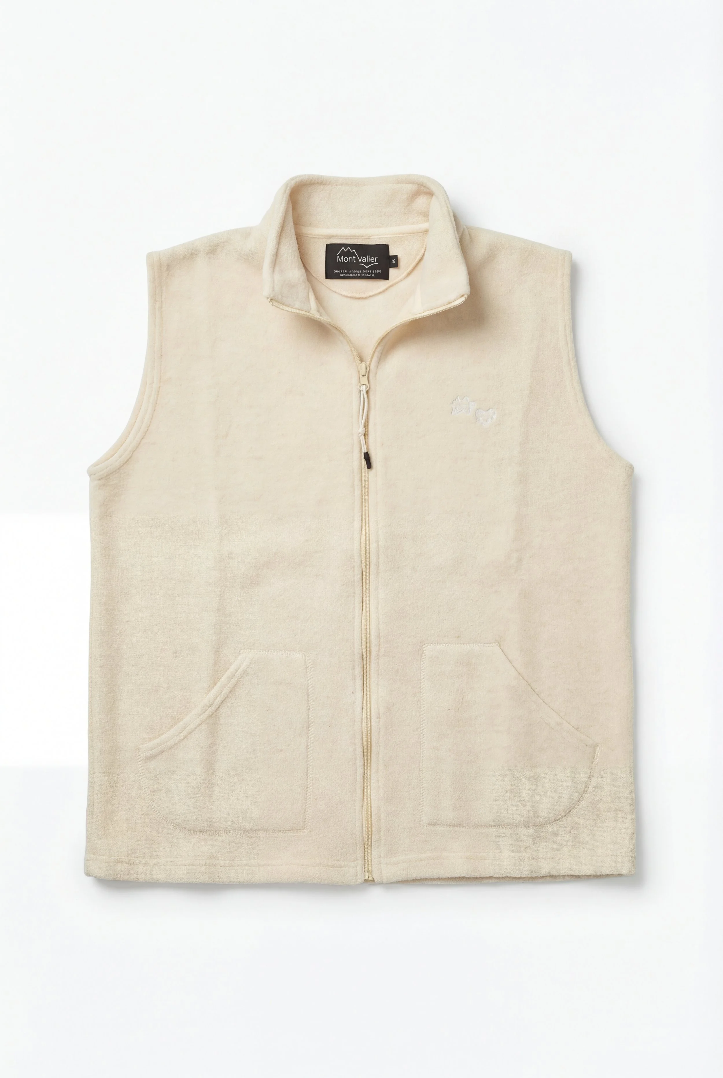 Gilet BEARN Ecru en laine des Pyrenees