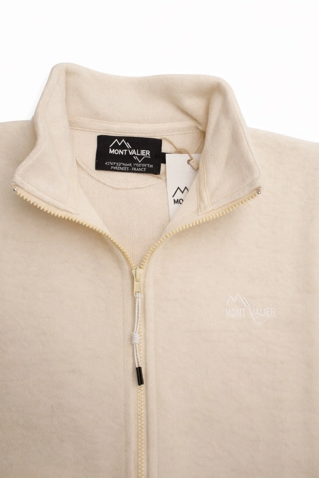 Gilet BEARN Ecru en laine des Pyrenees