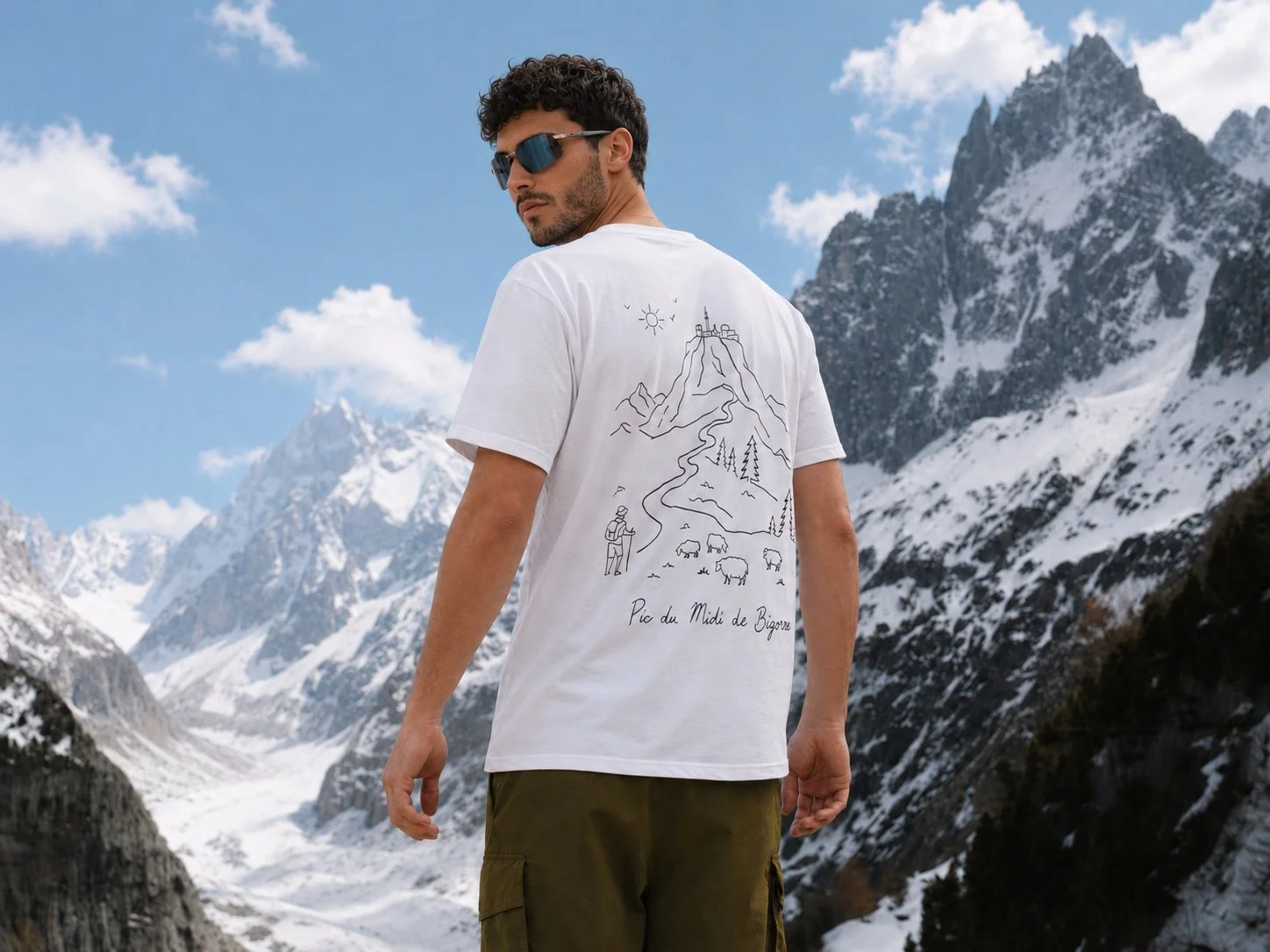 TEE-SHIRT PIC DU MIDI Blanc