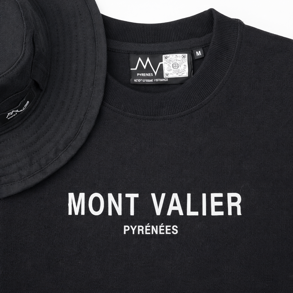 Pull ASPE Noir en laine des Pyrenees