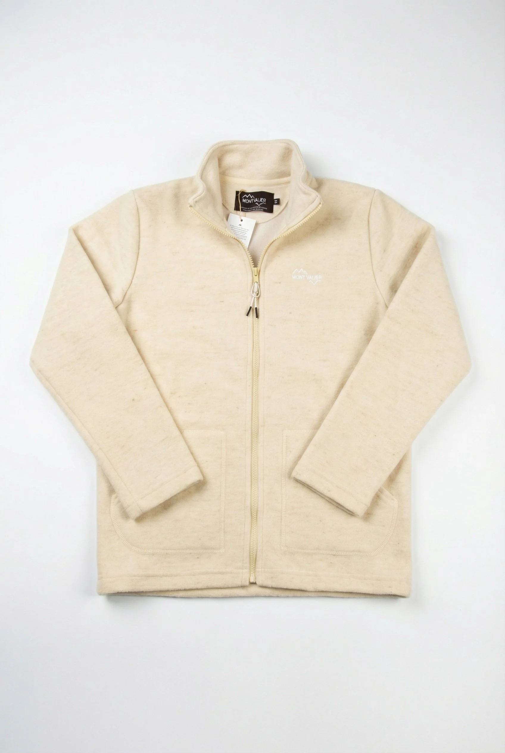 Veste BAREGES couleur ECRU en laine des Pyrénées
