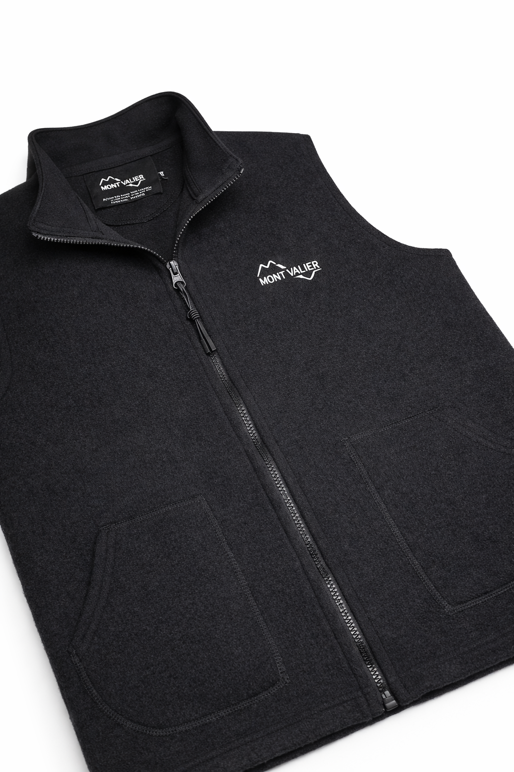 Gilet BEARN Noir en laine des Pyrenees