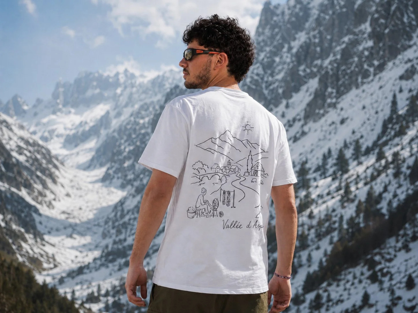 TEE-SHIRT VALLÉE D'ASPE Blanc