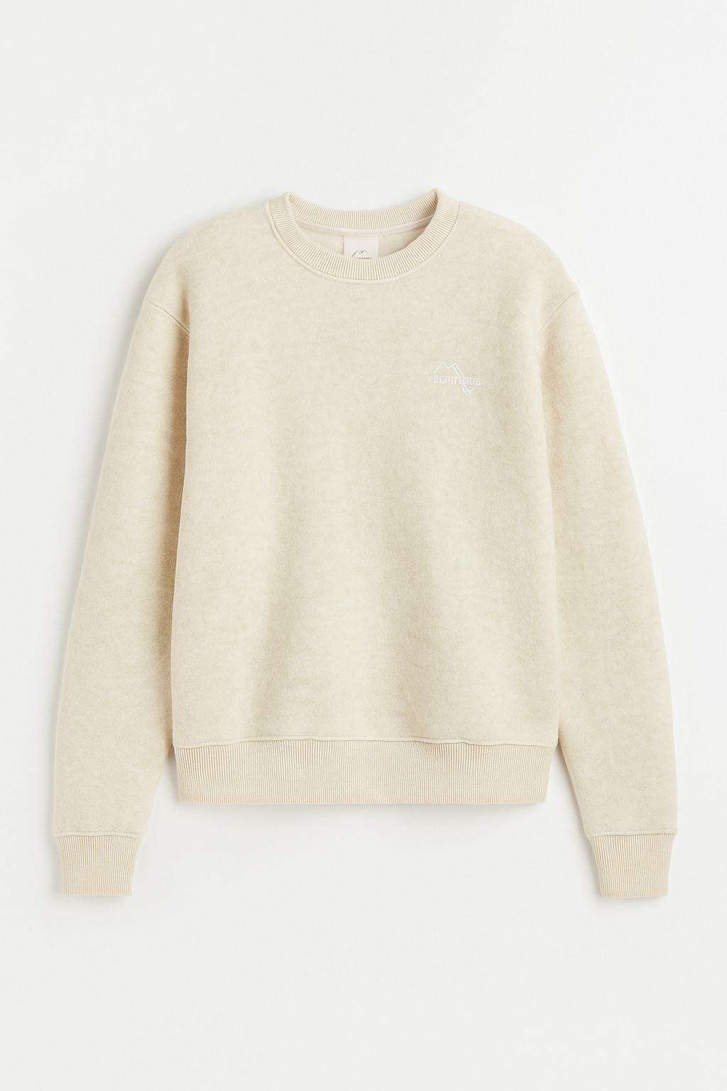 Sweat mixte MONTAIGU Ecru en laine