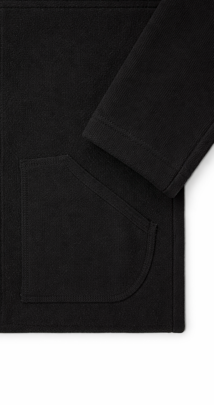 Veste BAREGES Noir en pure laine des Pyrenees