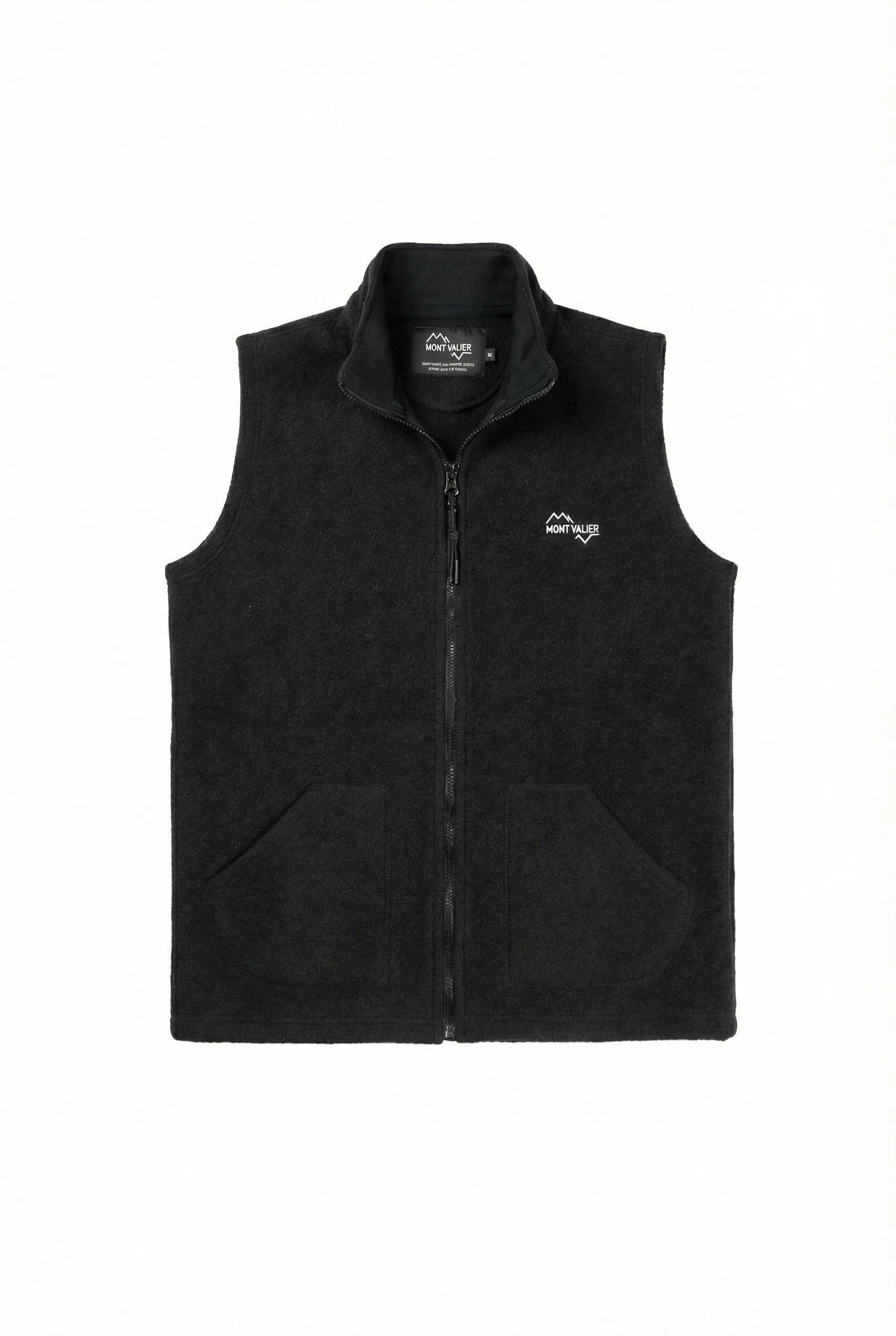 Gilet BEARN Noir en laine des Pyrenees