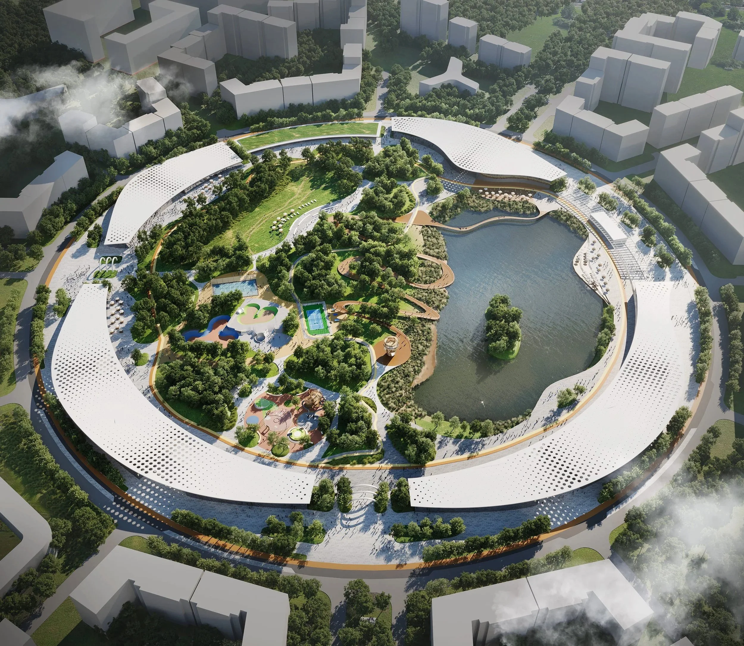 Samal Park in Astana