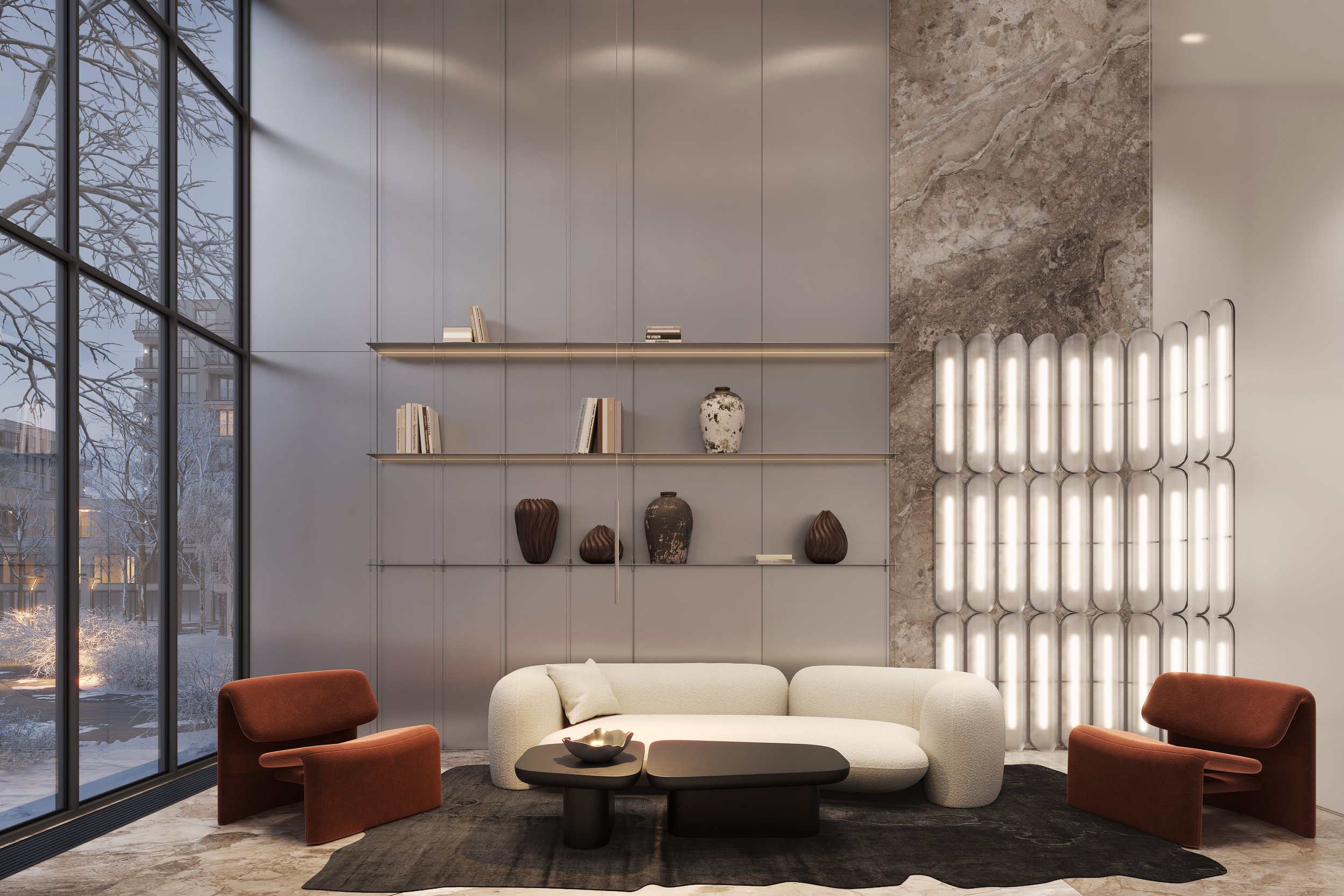 GRAVITY interior design for a residential complex