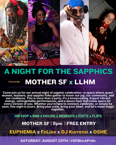 SF BLACK PRIDE: A NIGHT FOR THE SAPPHICS