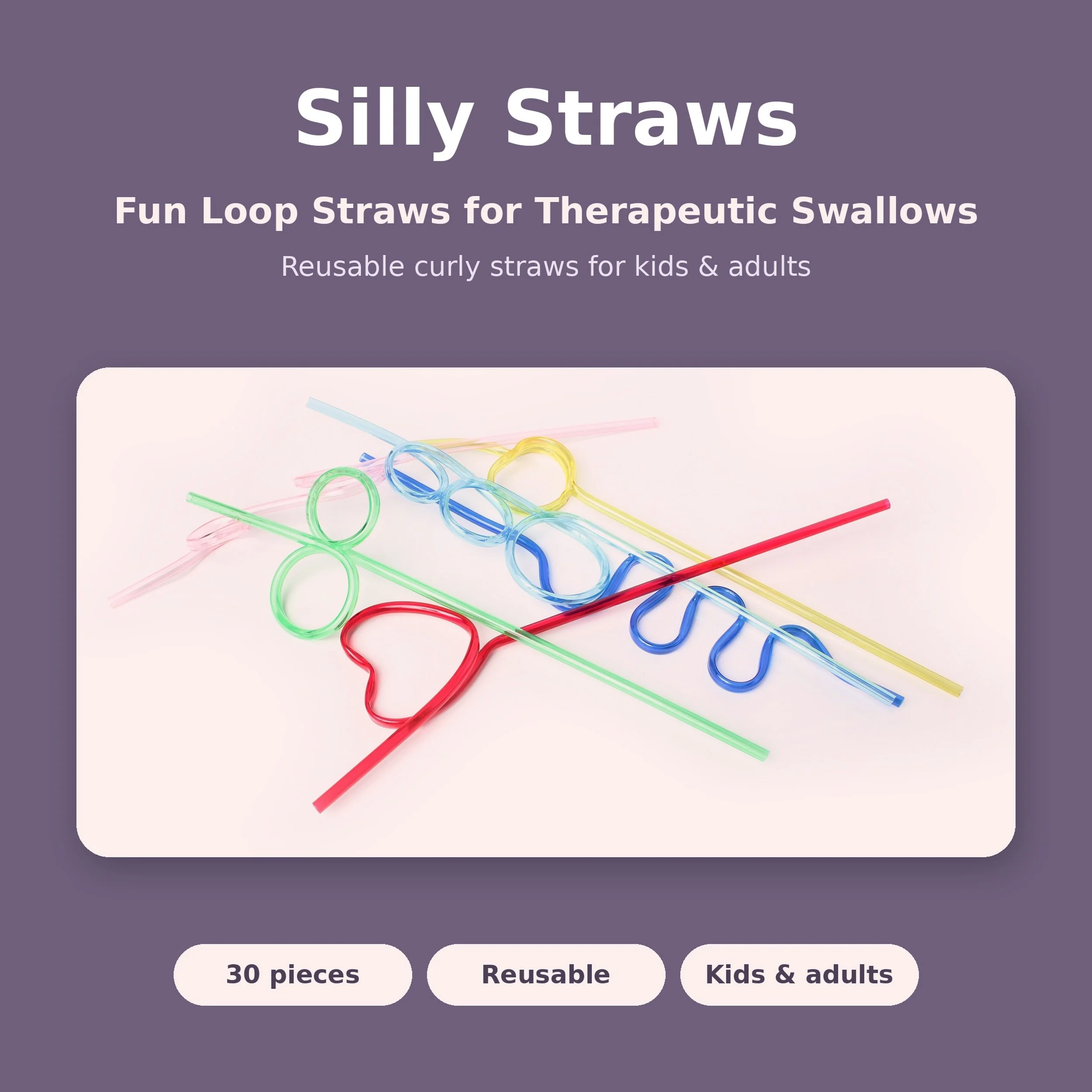 Silly Straws 30 pcs