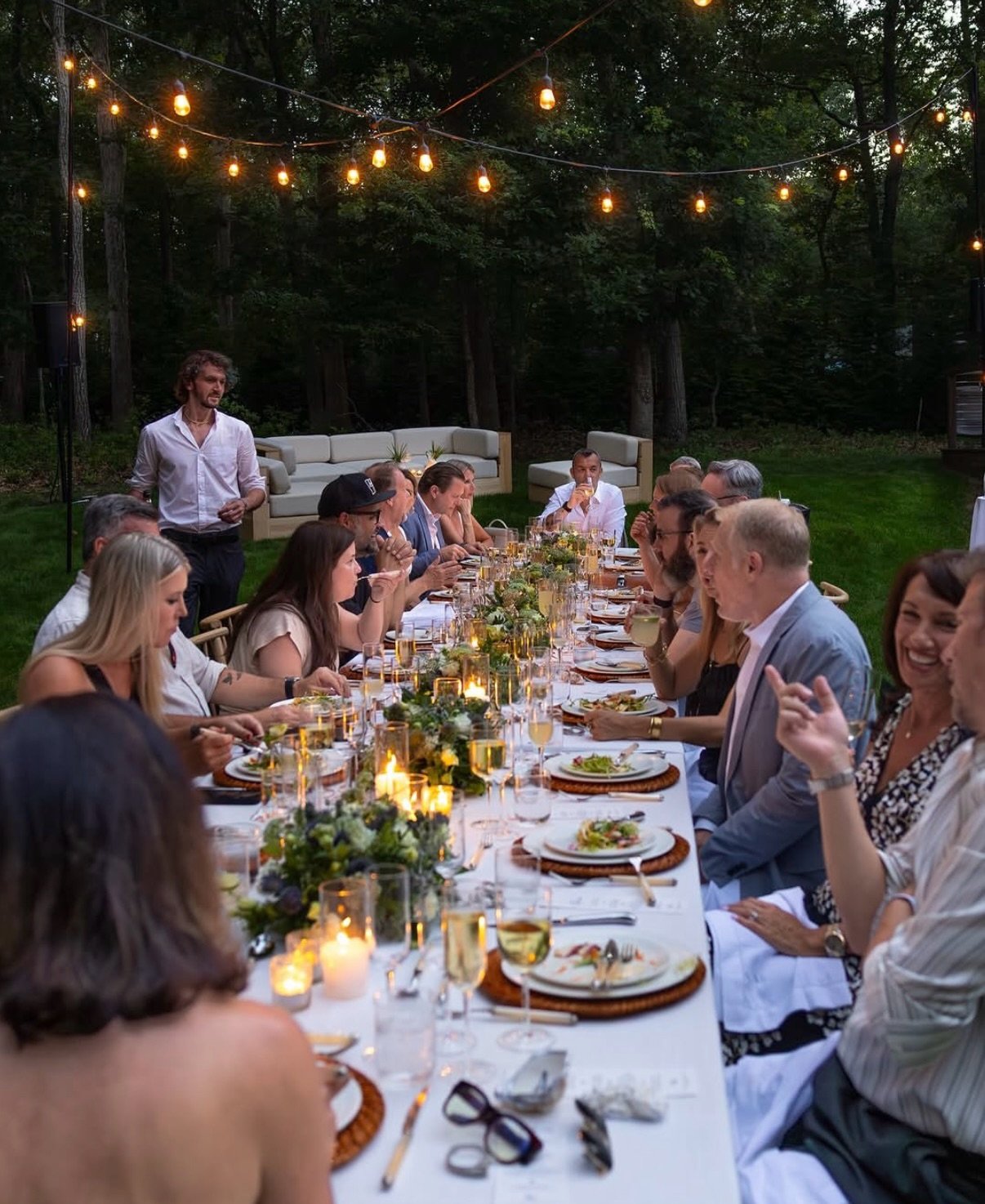 East Hampton golden hour, candlelight, and all the details of a birthday dinner done right. We&rsquo;re so exited for more events like these in the coming months 🤍