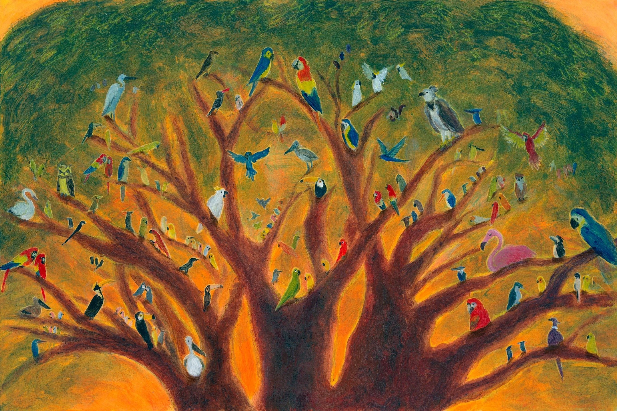 Folktale Week 2025, final prompt: &quot;Dawn&quot;

&quot;As the early dawn light crept over the distant peaks and came to rest upon the weary flock, they were able to see their surroundings for the first time. 
Below and all around them, stretching 