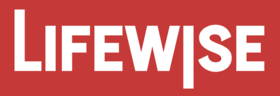 Lifewise logo on a red background.