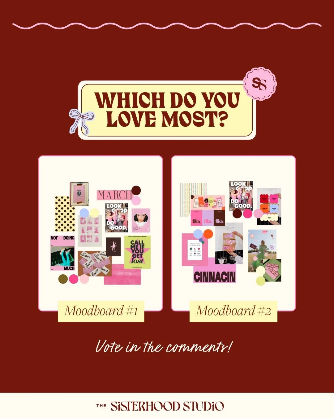 New era for The Sisterhood Studio is coming, which vibe are you being pulled towards?! 

Comment the number below 👇