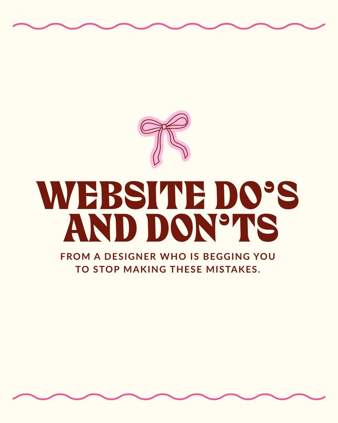 I know everyone wants their website to feel aesthetic right now but some of you are sacrificing actual usability for the sake of looking &ldquo;cool&rdquo; 😭

It&rsquo;s important to know that people don&rsquo;t want to WORK to understand your busin