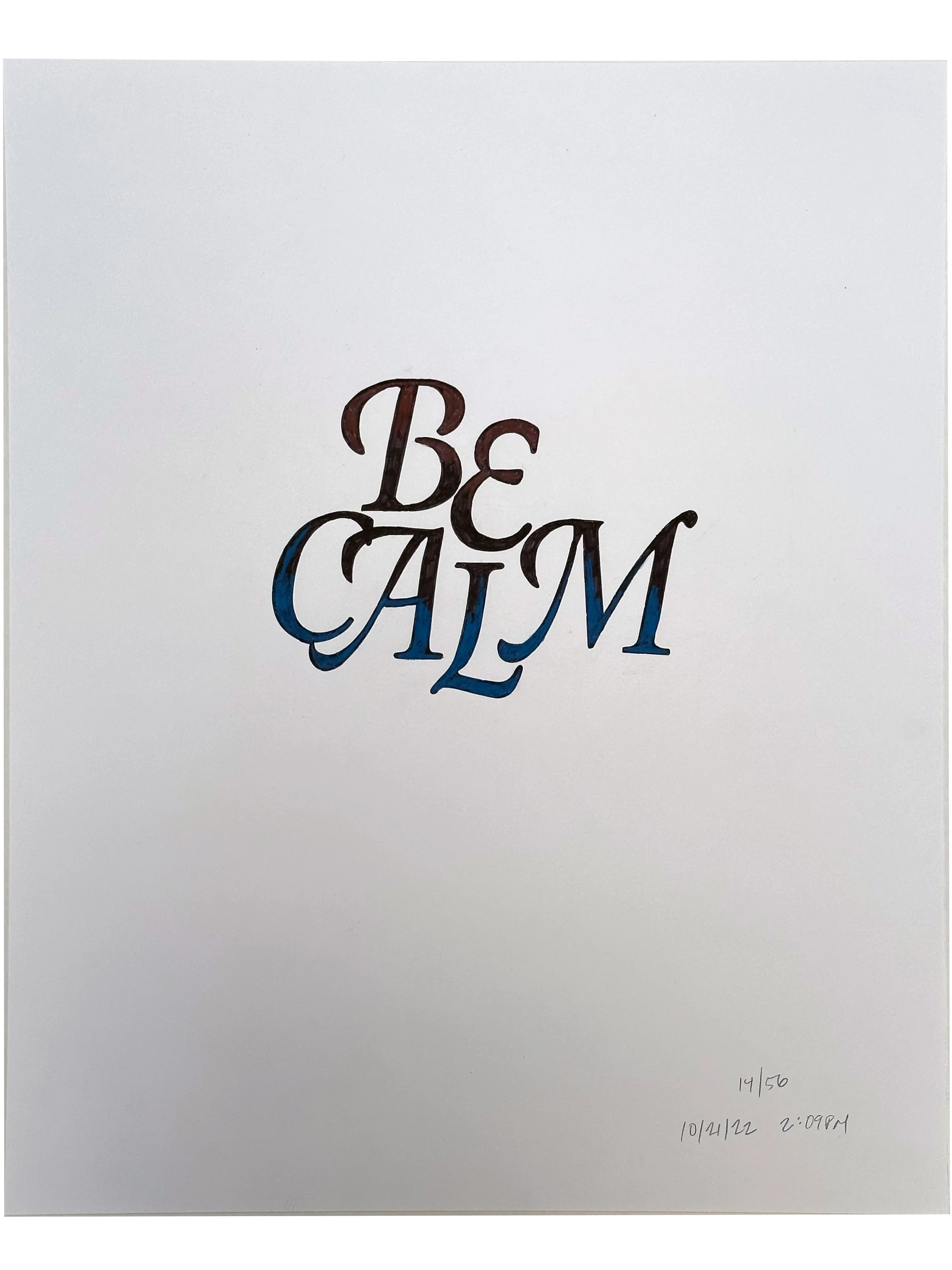 "10.21.22", 2022. Color pencil and graphite