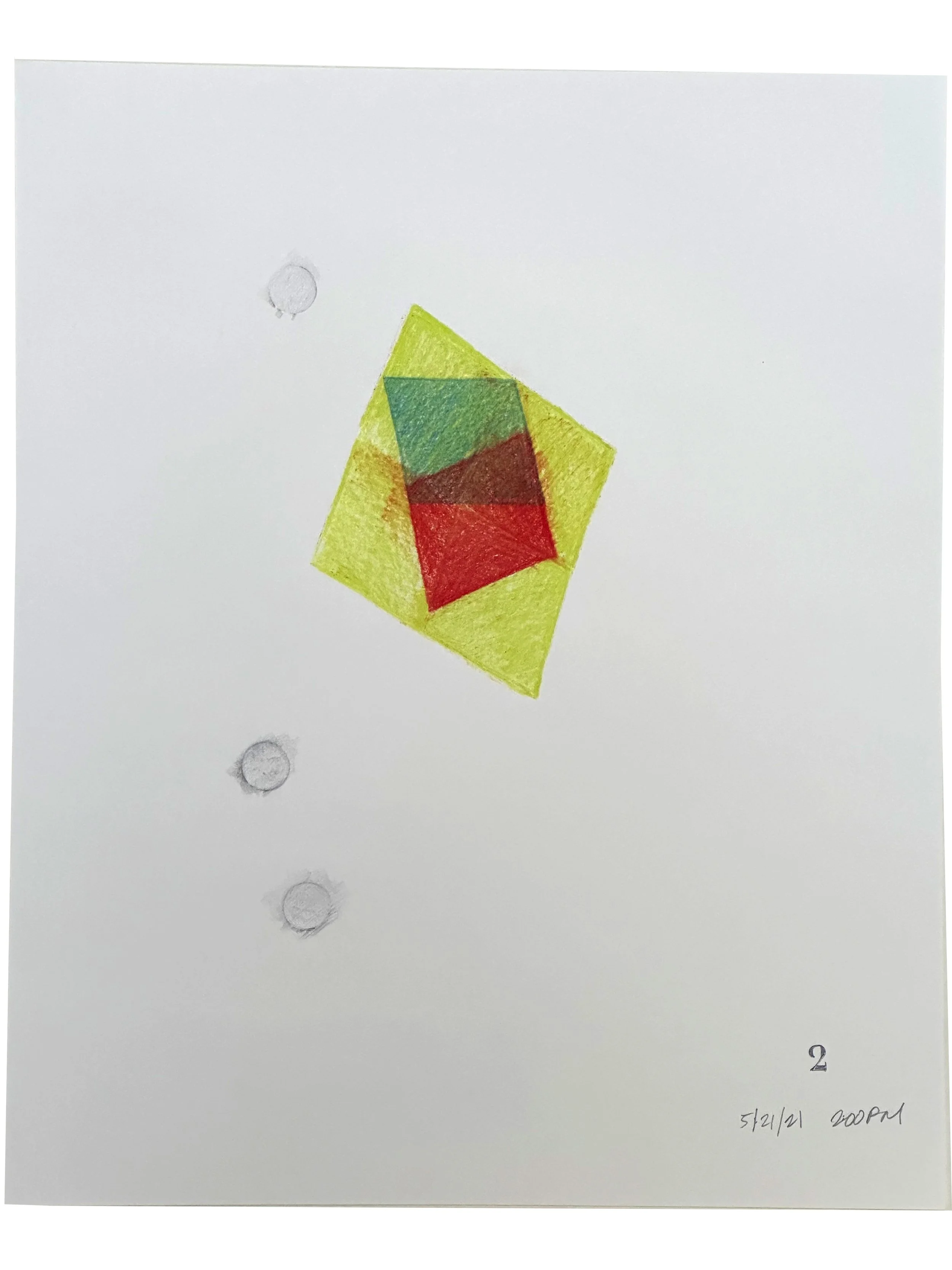 "5.21.22", 2022. Color pencil and graphite