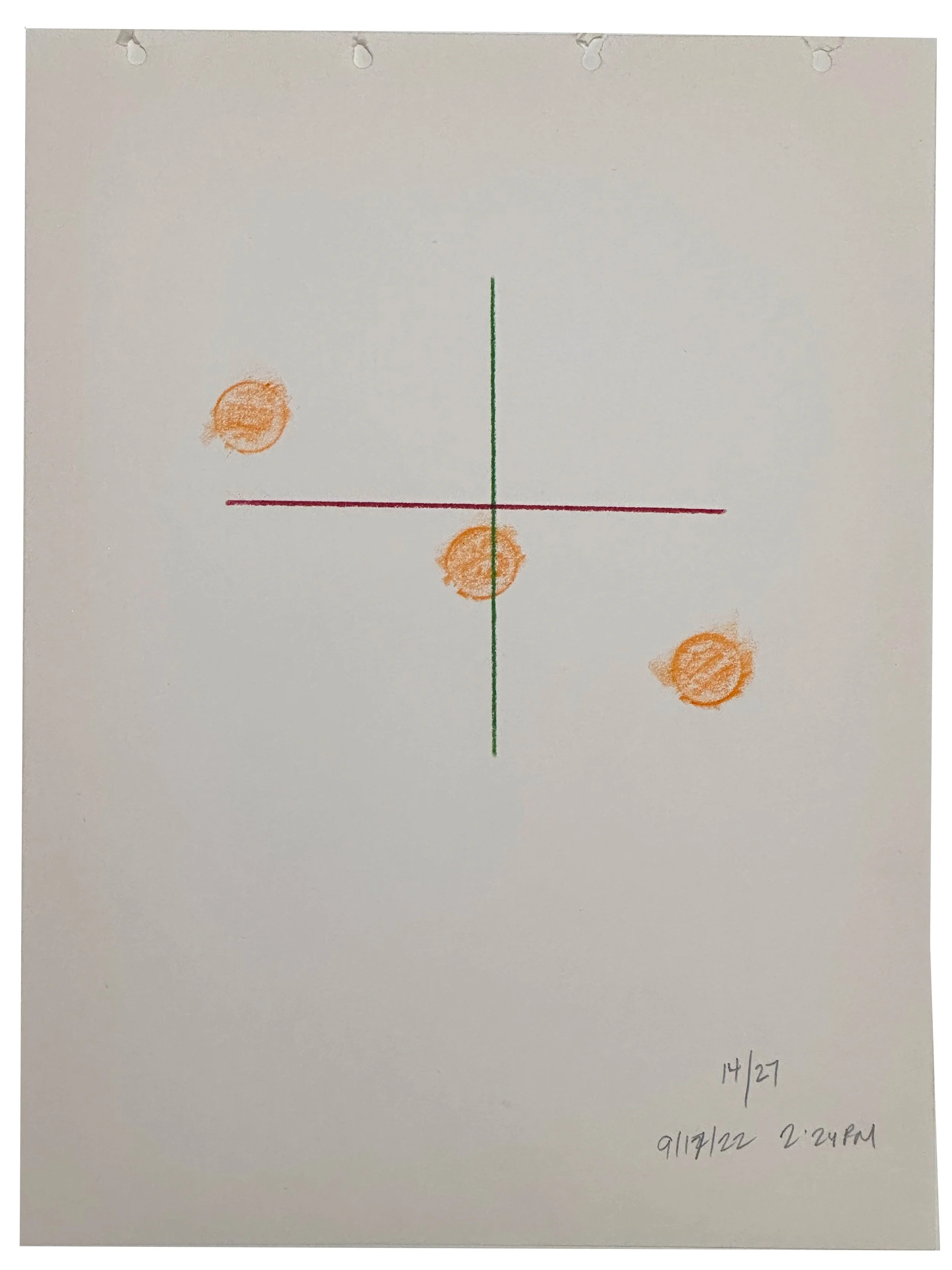 "9.17.22", 2022. color pencil, graphite, and crayon rubbing