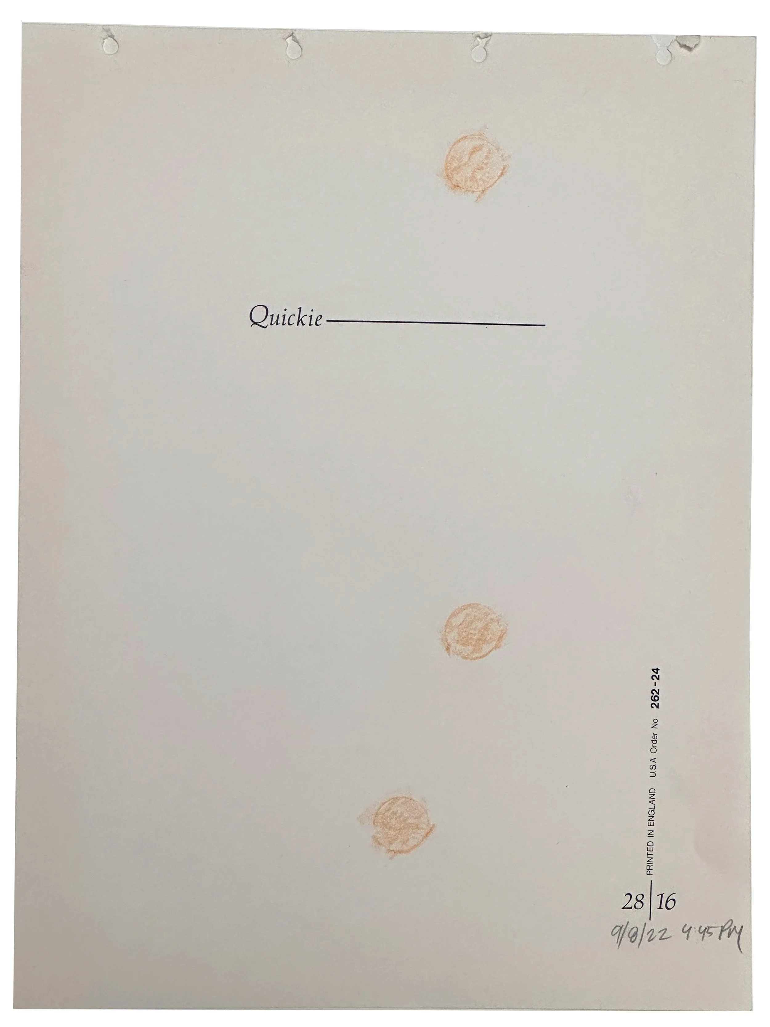 "9.8.22", 2022. Letraset, graphite, and crayon rubbing