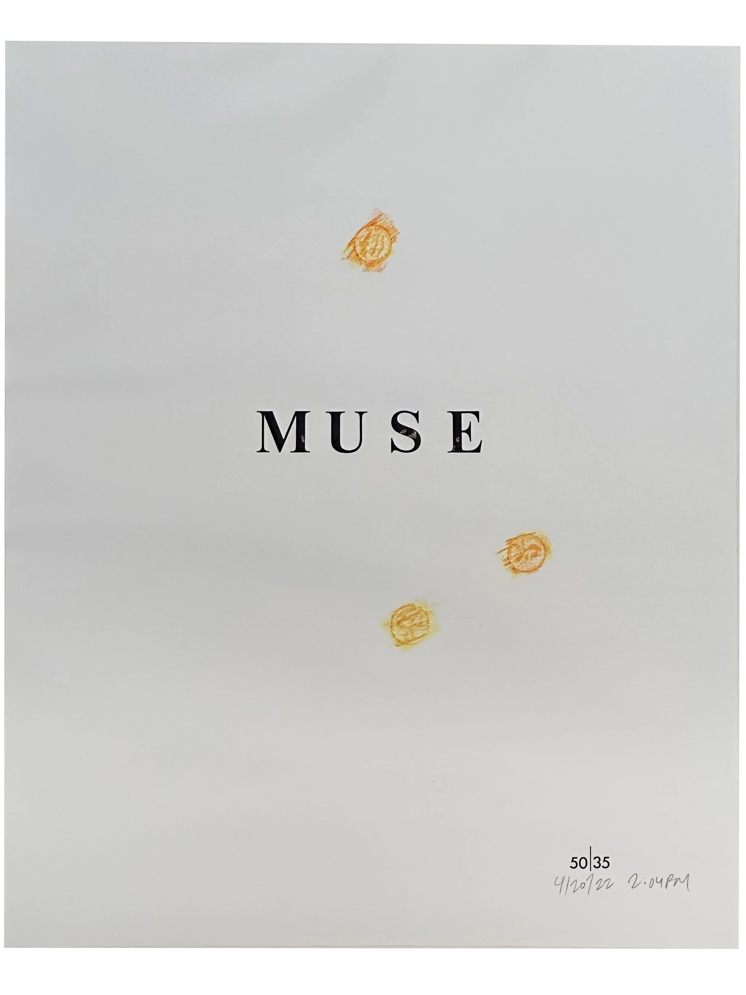 "4.20.22", 2022. Letraset, graphite, and crayon rubbing