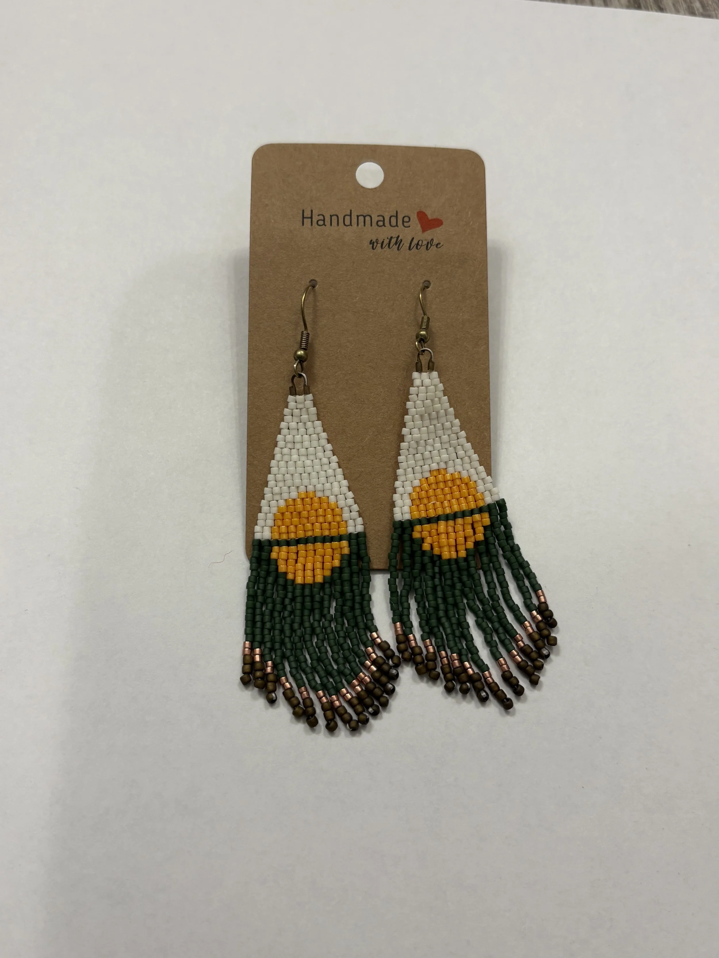 Glass Seed Bead Earrings