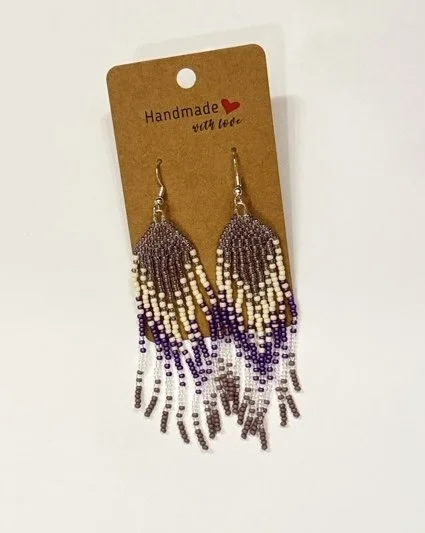 Glass Seed Bead Earrings