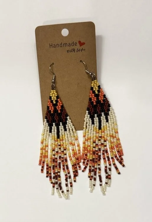 Glass Seed Bead Earrings