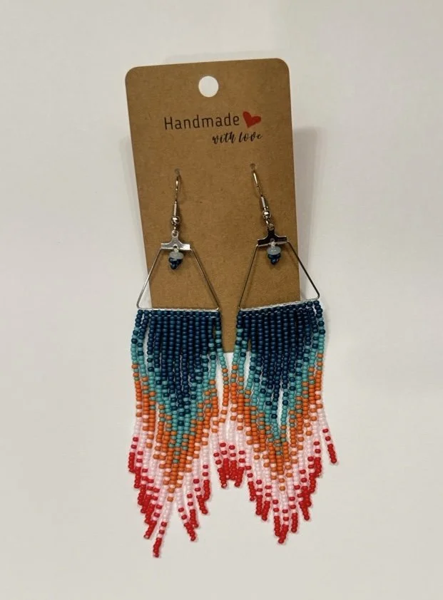 Glass Seed Bead Earrings
