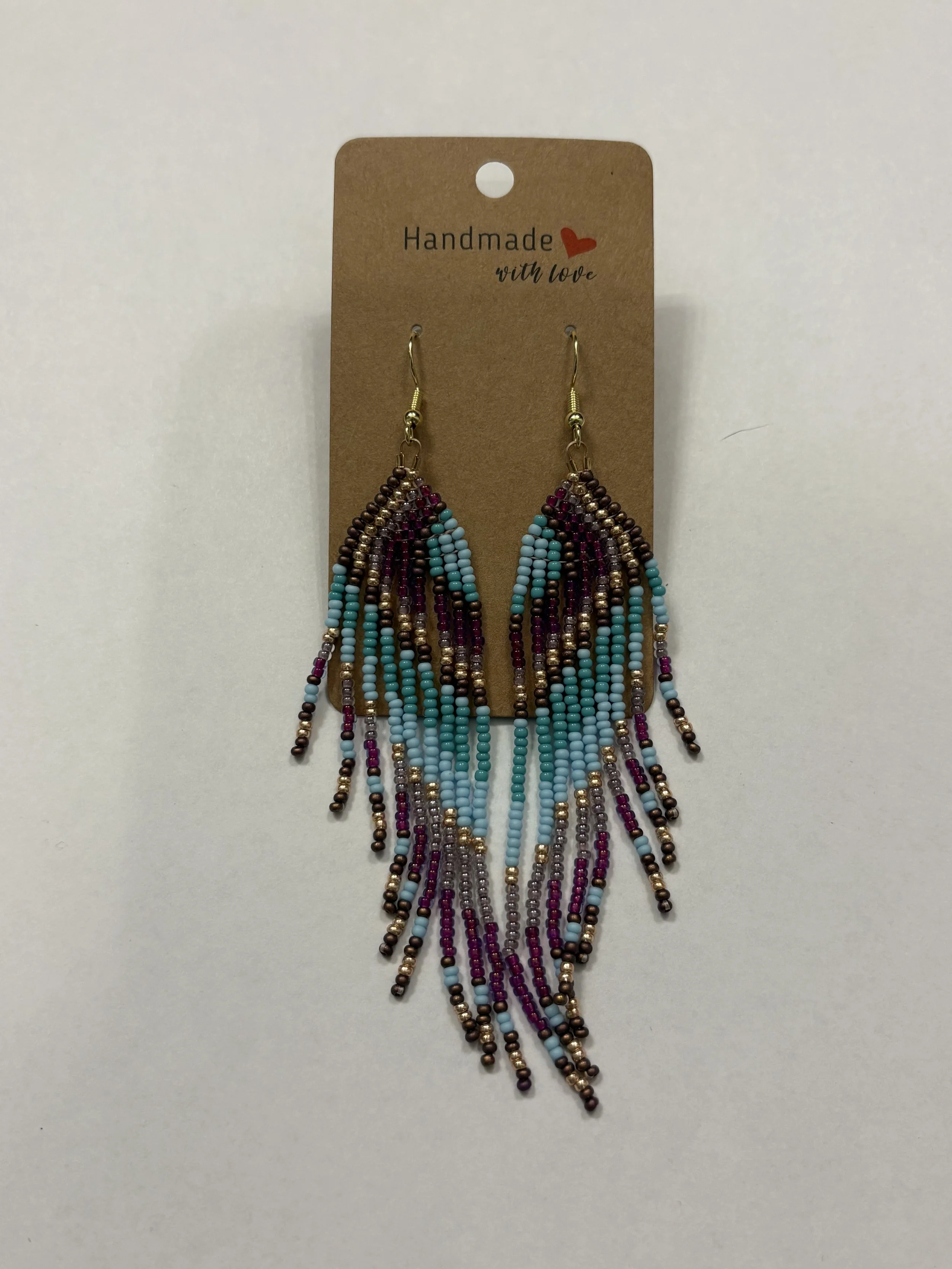 Glass Seed Bead Earrings