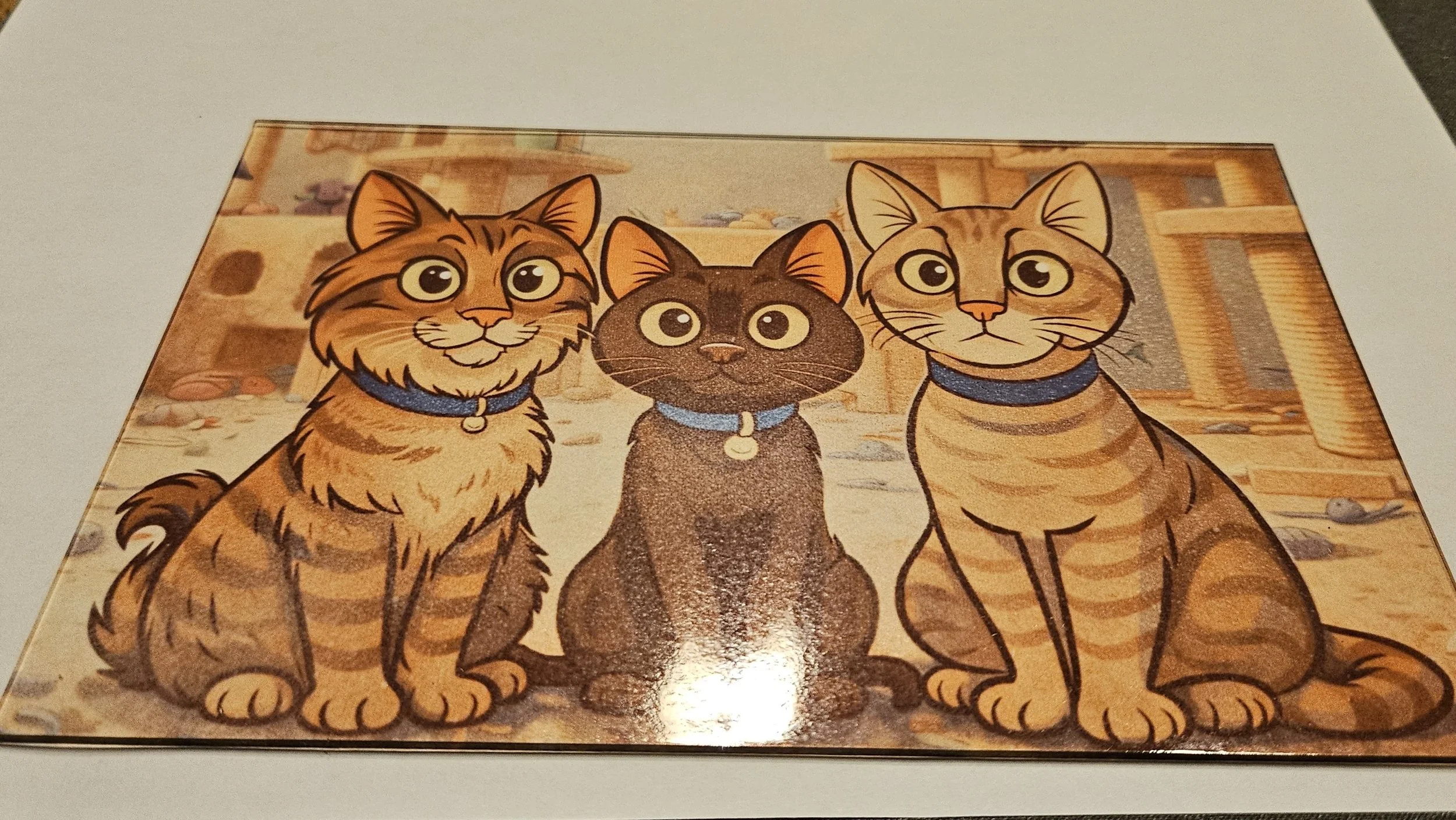 Custom Cartoon Pet Portraits (Acrylic)