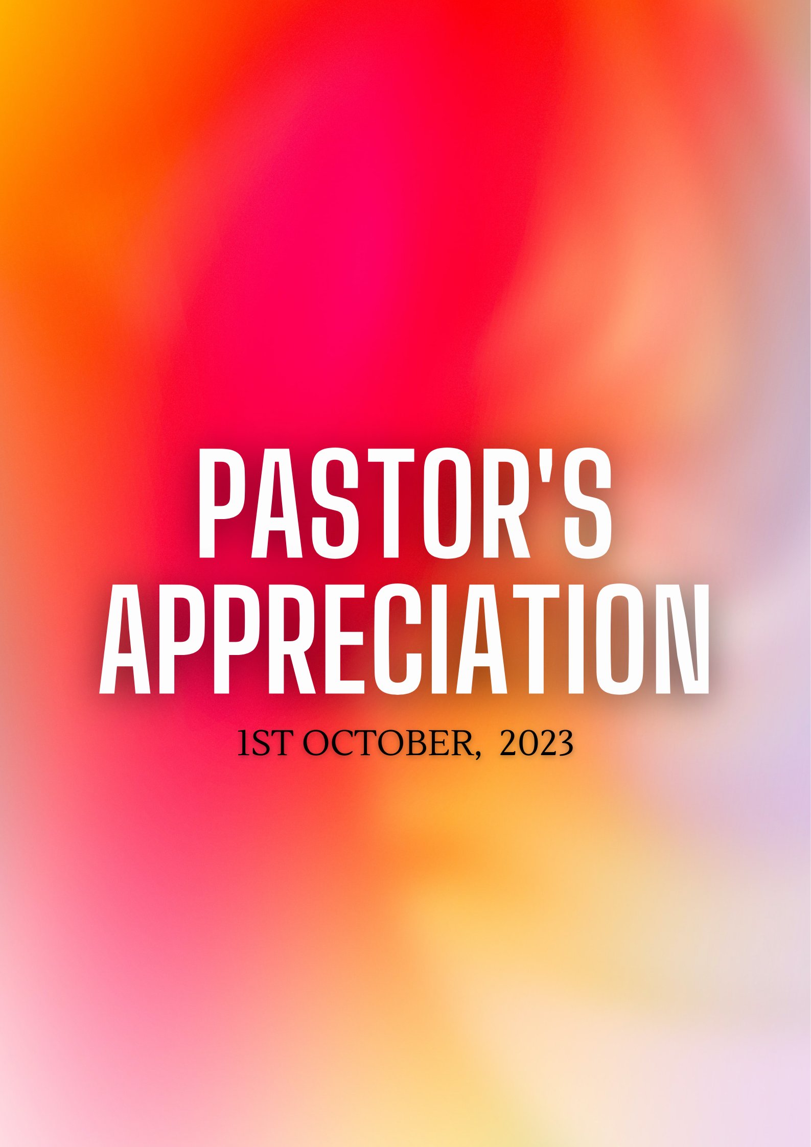 Pastor’s Appreciation
