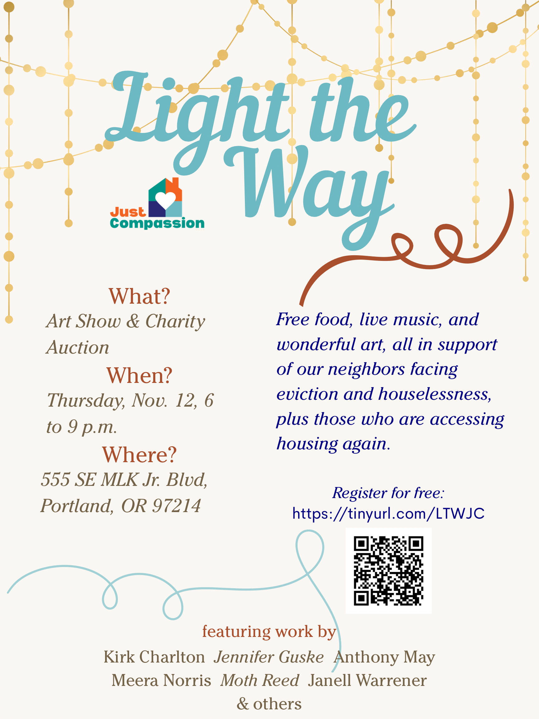 Light the Way charity for Just Compassion