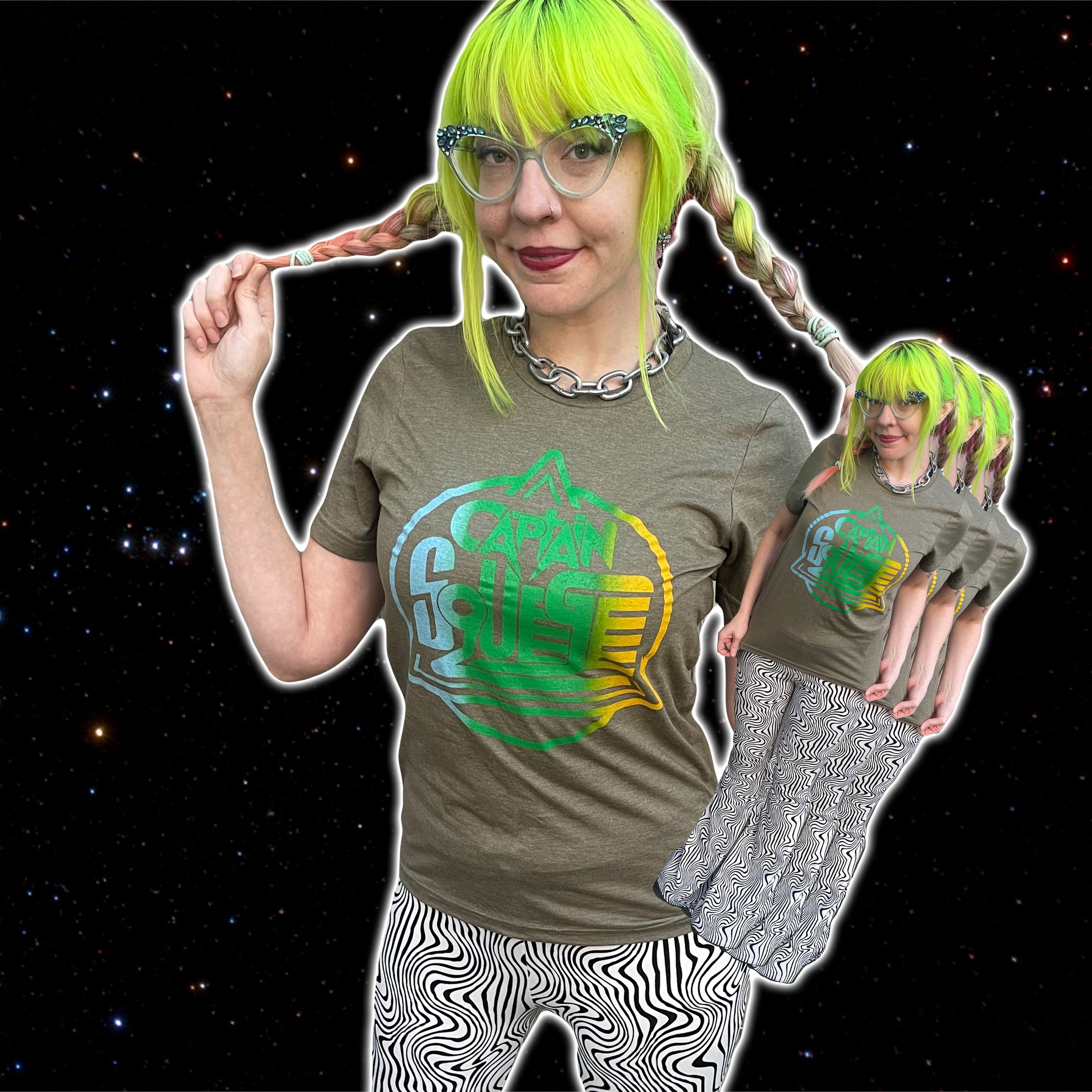 Captain Squeegee "Trip Mountain" Tee (Olive)