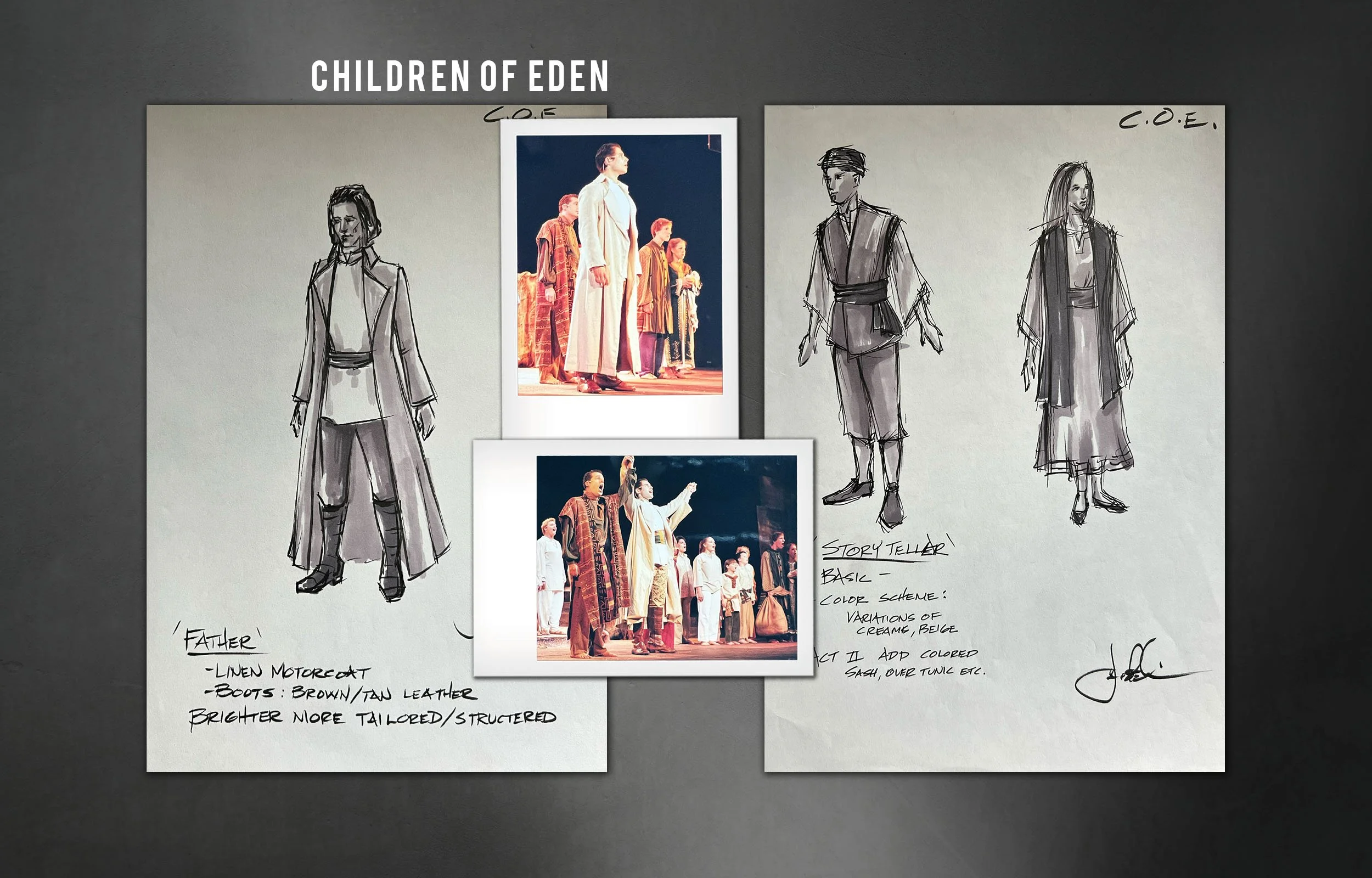 CHILDREN OF EDEN: The Players Guild Theatre MainStage - Set & Costume Design Joshua Erichsen; Lighting Design Joe Carmola