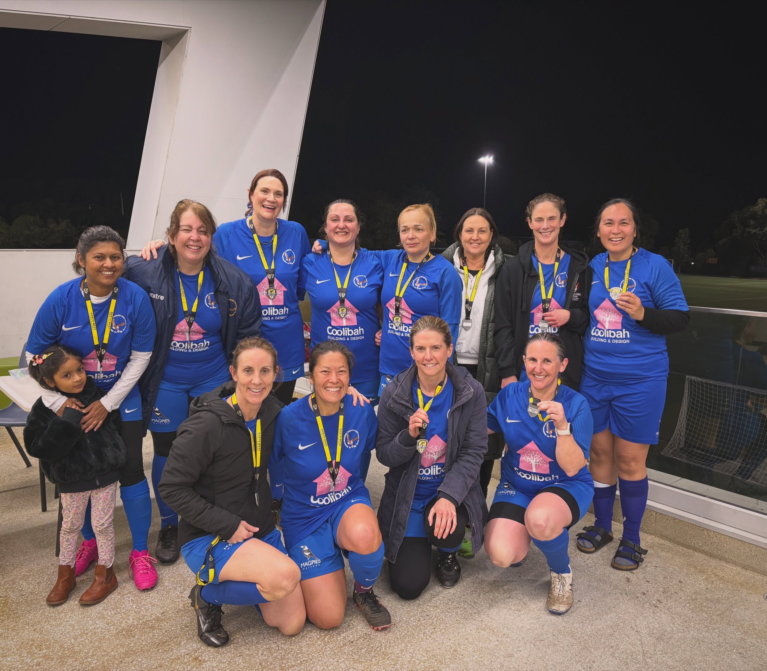 Women&rsquo;s Masters Div 2 - Grand Final Runners Up!

It was always going to be a hard ask to beat an opposition who had gone undefeated all season, but the ladies put in a great effort tonight ! 

The whole team were determined to block every shot 