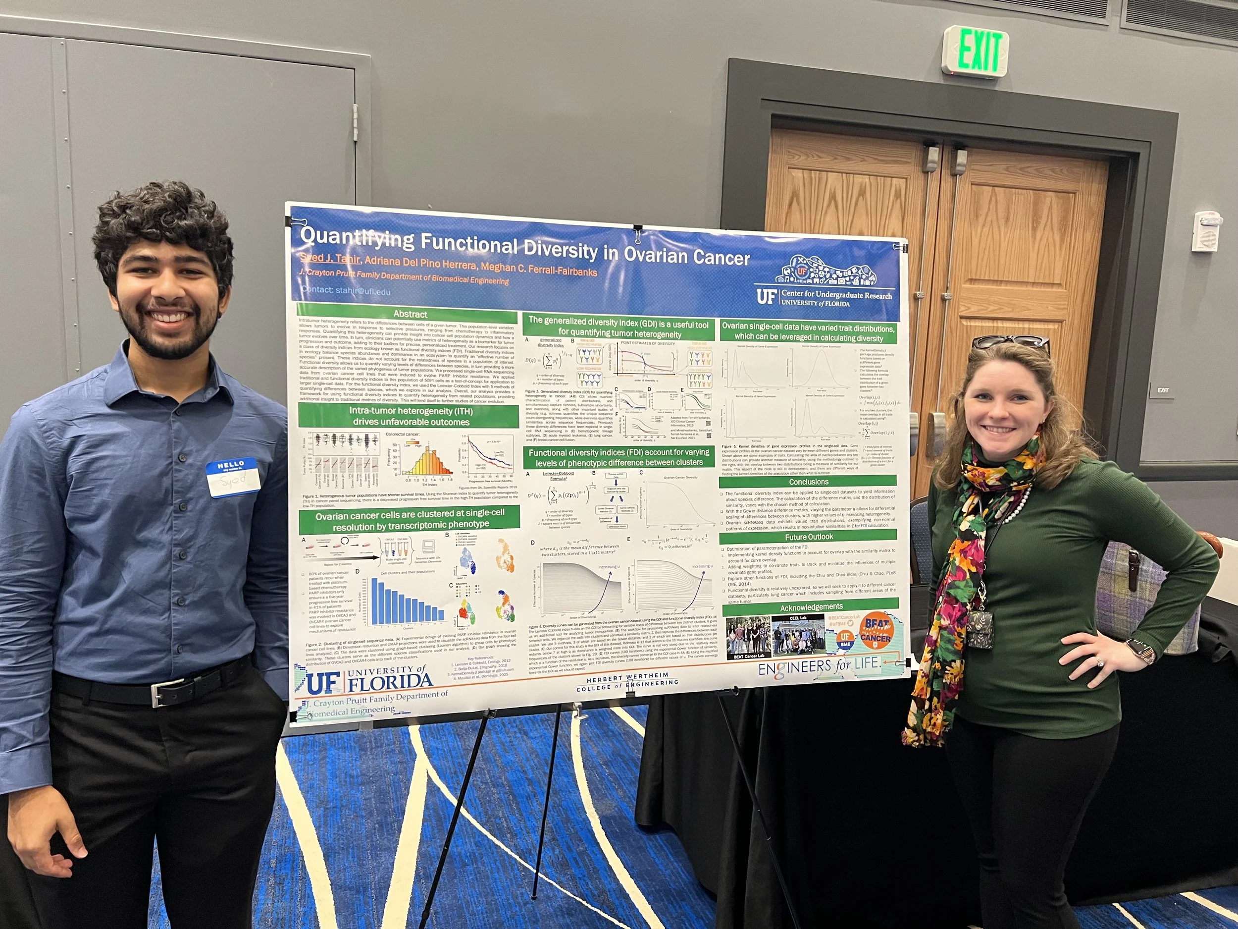 Syed presents his Emergent Scholar Project at the 2022 Fall Undergraduate Research Symposium