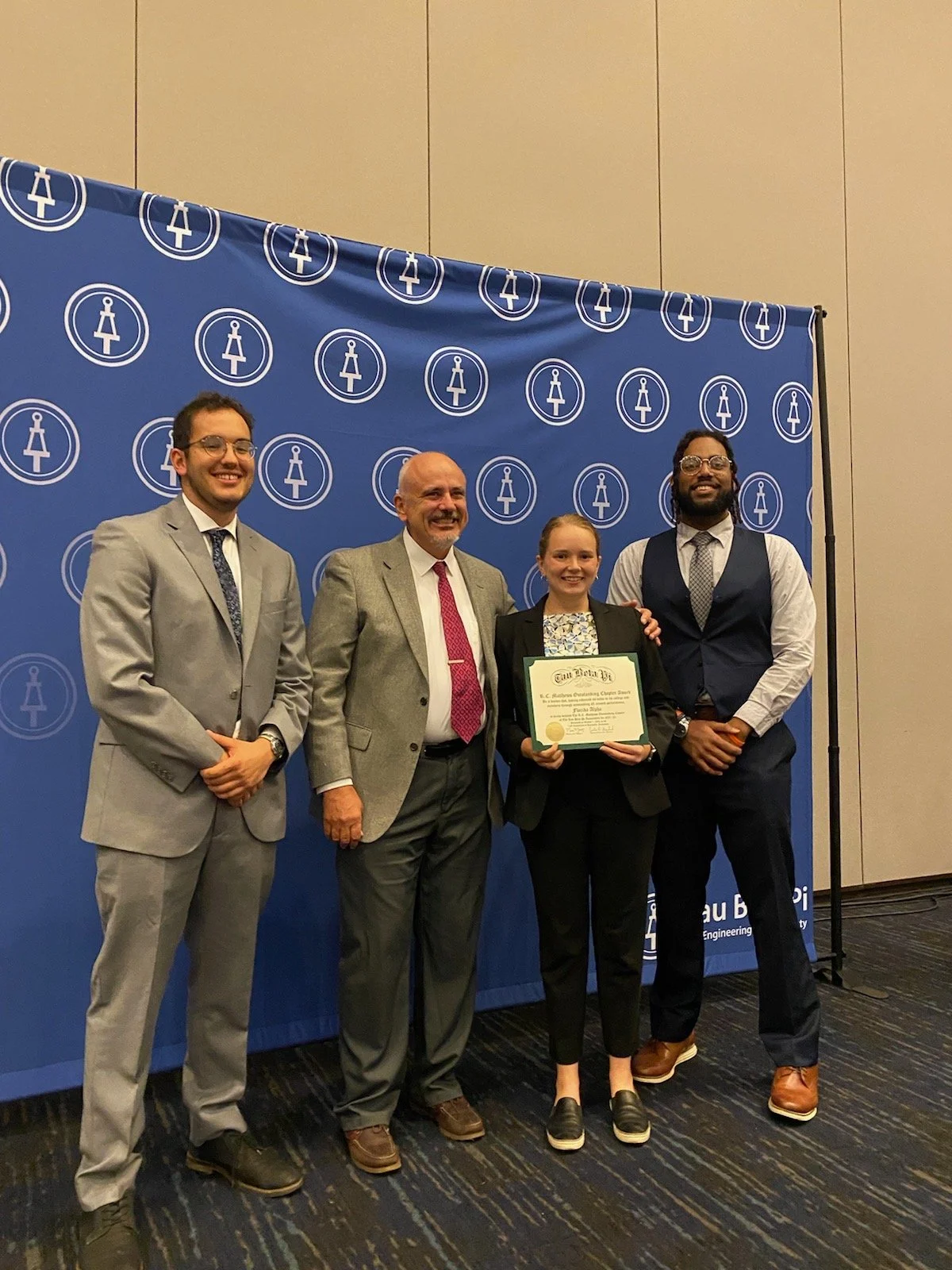 Congratulations to the Florida Alpha Chapter of Tau Beta Pi being award the R. C. Matthews Best Chapter Award!