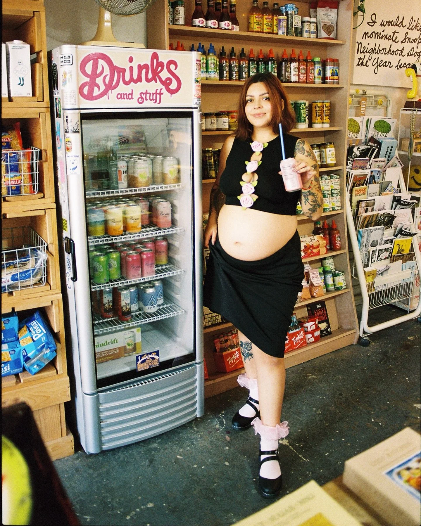 Feels almost criminal that I&rsquo;ve been sitting on this cutie maternity session for almost a year. 😅💗 As always, Juliann being a radiant mother + a forever muse of mine. 
.
.
.
🎞️ Indianapolis film family photographer, grocery store maternity p