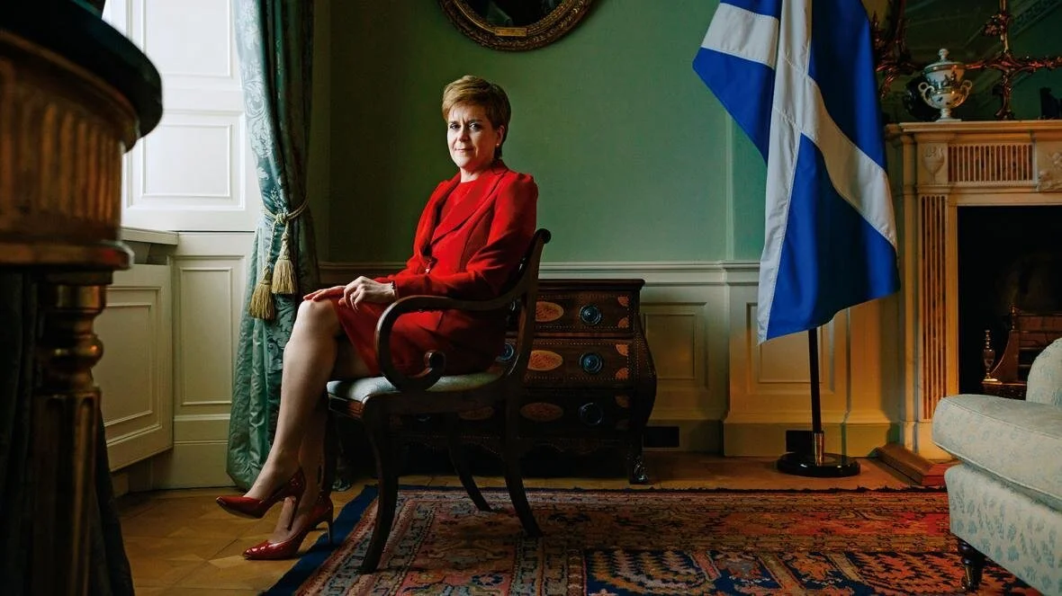 Hair and makeup for Nicola Sturgeon's Sunday Times Magazine cover shoot in Bute House Edinburgh