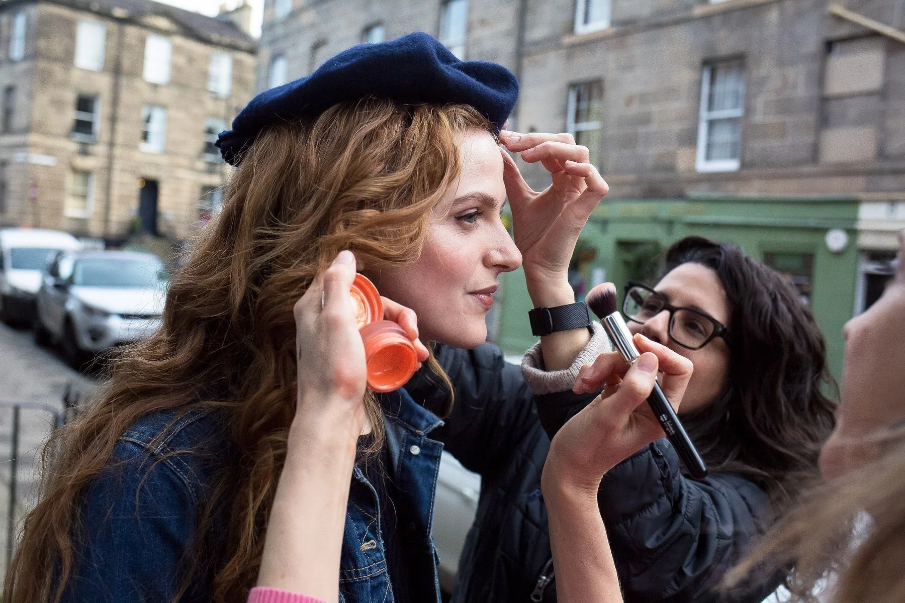 Behind the scenes hair and makeup with RBS