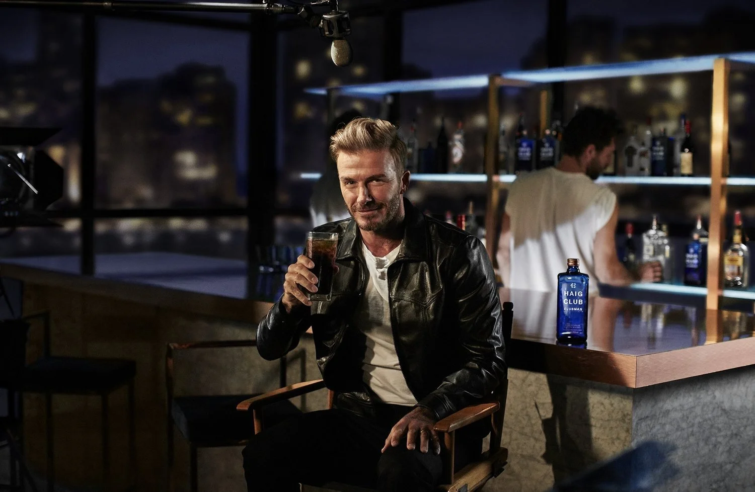 hair and Makeup for David Beckham's debut with Haig Club Whisky