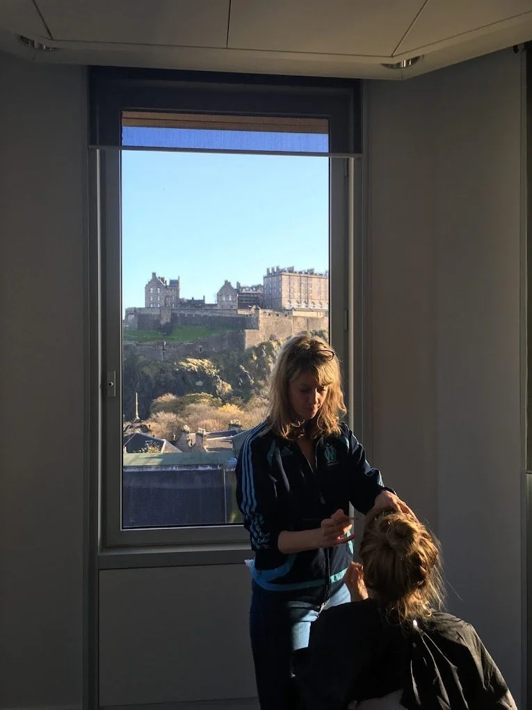 on set hair and makeup