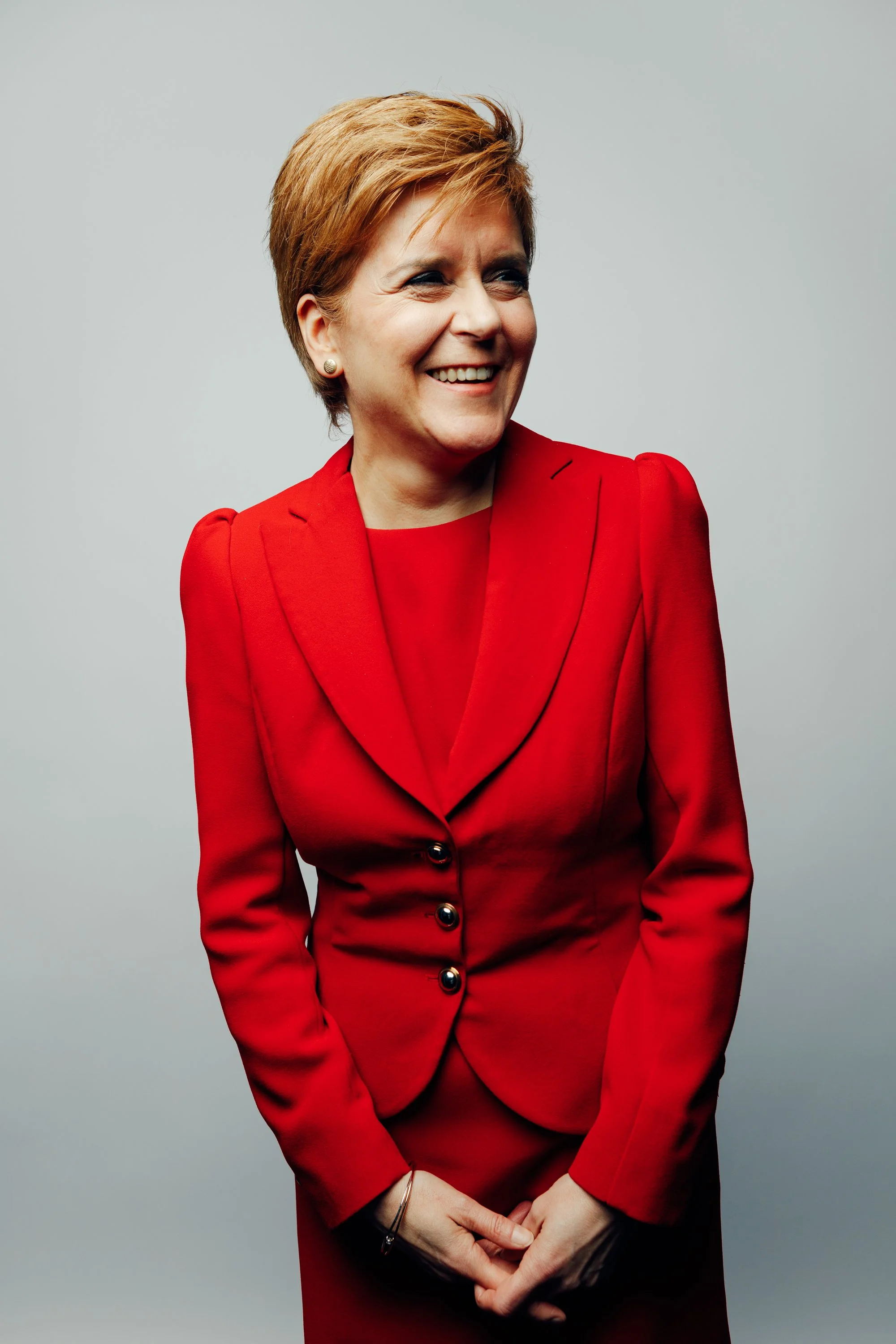 Hair and makeup for Nicola Sturgeon's Sunday Times Magazine cover shoot in Bute House Edinburgh