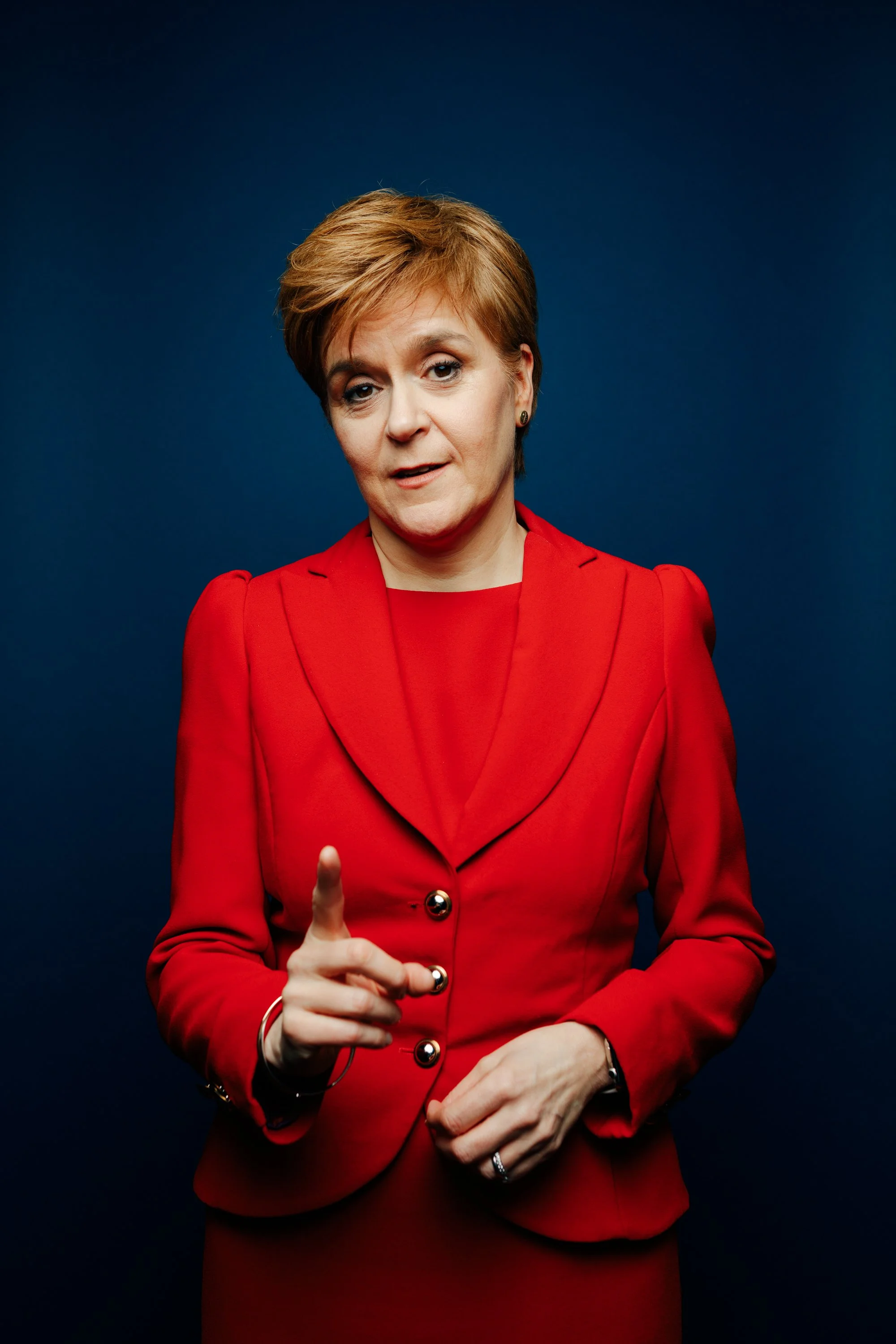 Hair and makeup for Nicola Sturgeon's Sunday Times Magazine cover shoot in Bute House Edinburgh