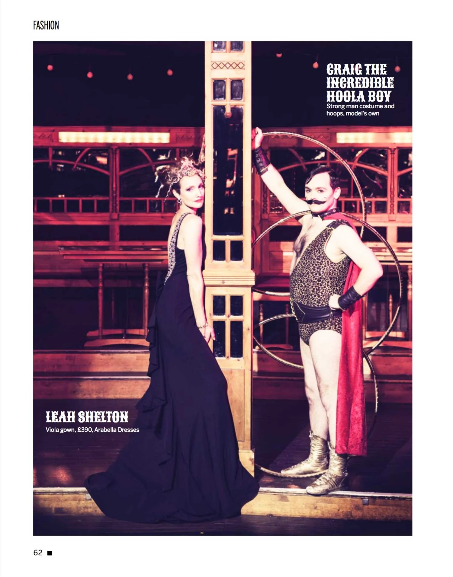 Shoot for I-on Magazine with circus performers La Clique - starring Craig the incredible hula boy