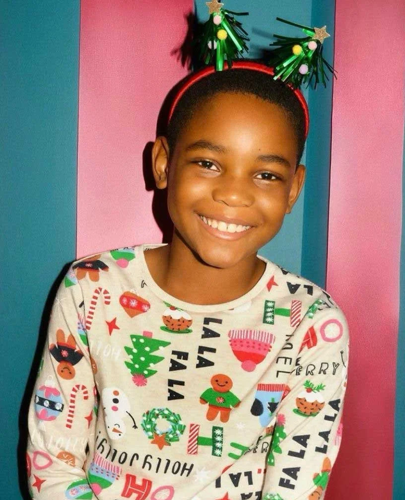 George at Asda Christmas Campaign - family in colourful pyjamas