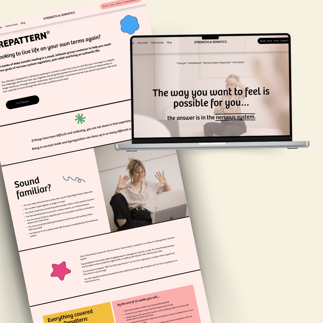 Client Story: Breaking Free from Pain and Finding Joy with Shai Maxine (and how we updated her website to match her mission) 