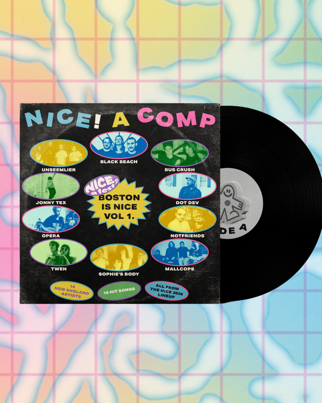 NICE, A COMP: BOSTON IS NICE VOL. 1  - NICE, A FEST VINYL COMPILATION